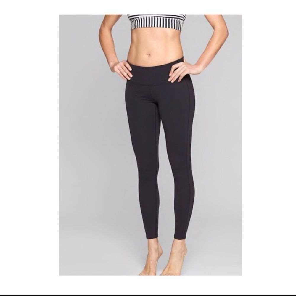 Athleta 919052 Chaturanga Athletic Yoga Tights Small Black